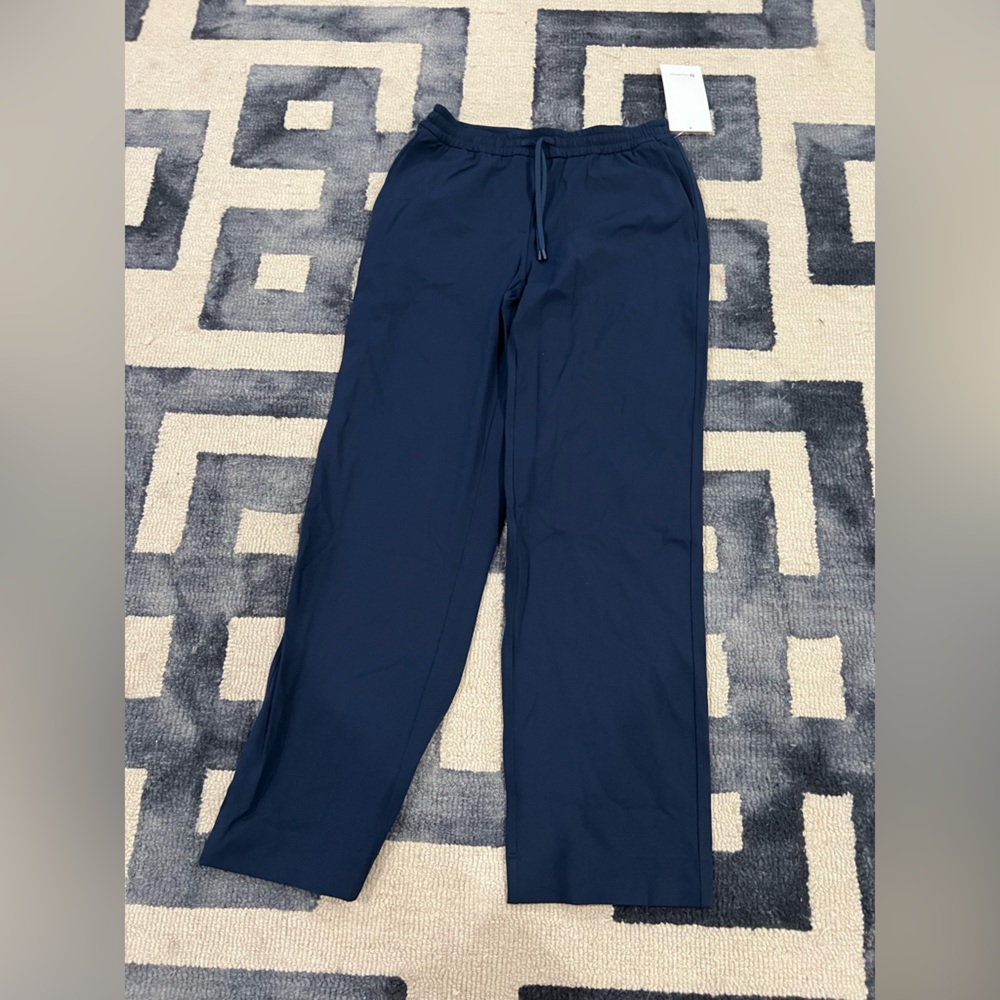Women’s straight leg mid rise Navy Pants - Picture 1 of 4